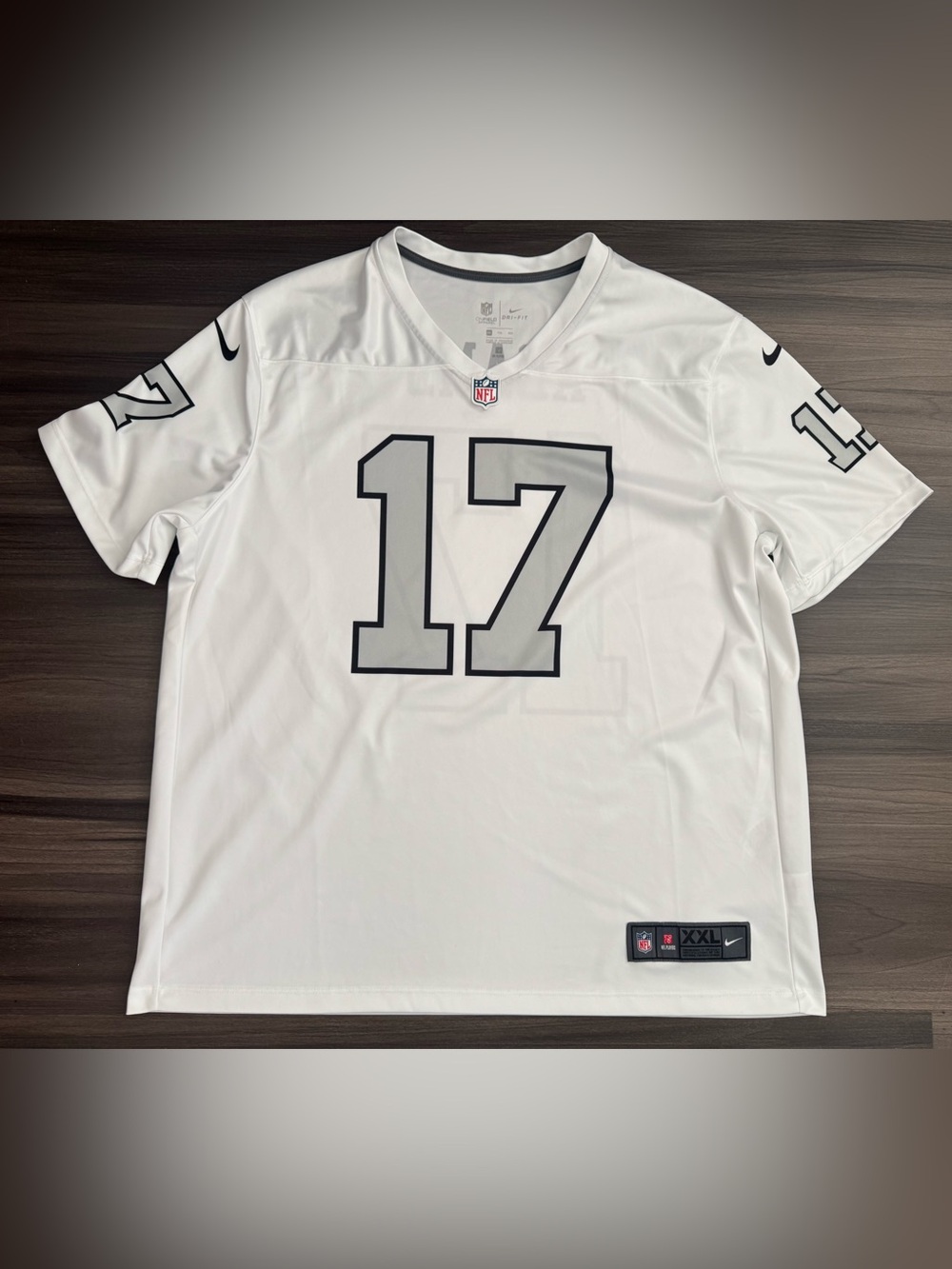 Nike Davante Adams #17 Las Vegas Raiders NFL Away Dri Fit Jersey Men 2XL